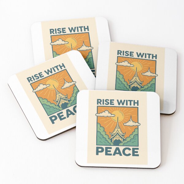 Item preview, Rise With Peace – Thai Sunrise Harmony Poster designed and sold by Siamcatshop.