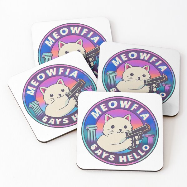 Item preview, Cat With Gun, Meowfia Says Hello designed and sold by graphic-genie.