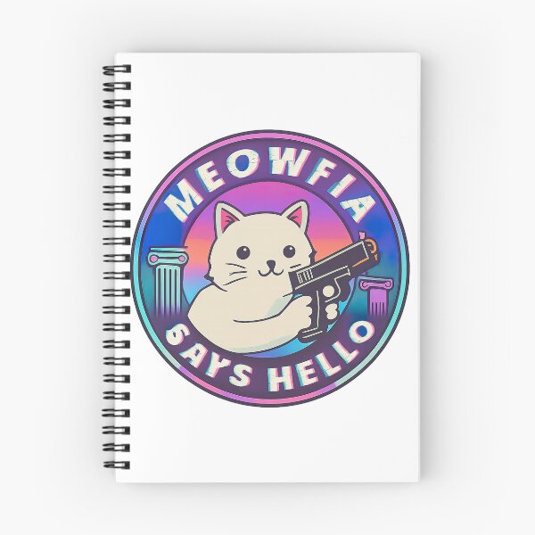 Item preview, Cat With Gun, Meowfia Says Hello designed and sold by graphic-genie.