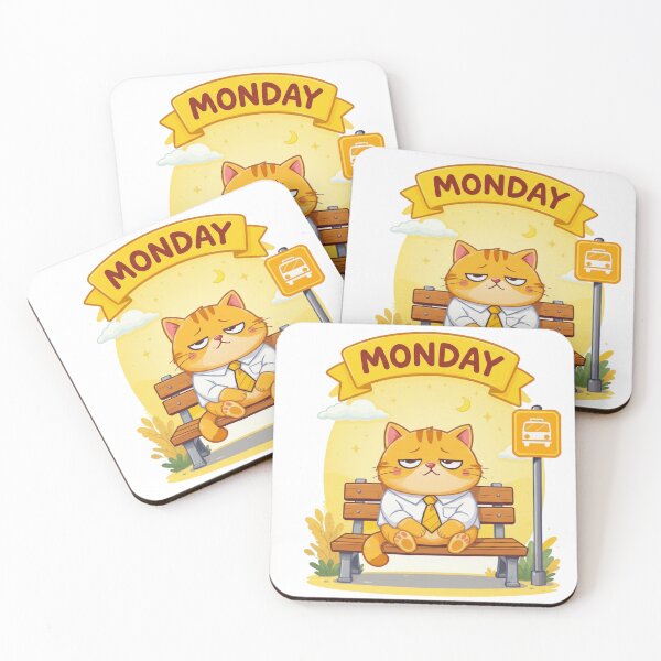 Item preview, Sleepy Orange Cat Monday Blues designed and sold by etatae.