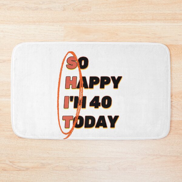 Item preview, Funny 40th Birthday Hidden Message designed and sold by luminous-studio.