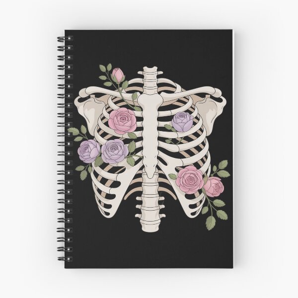 Item preview, Floral Ribcage Pretty Skeleton X-Ray Flowers Lover designed and sold by Idarmotar.