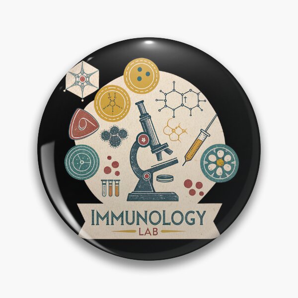 Item preview, Retro Immunology Lab – Vintage Science Illustration designed and sold by VividOrganica.