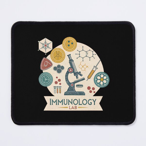 Item preview, Retro Immunology Lab – Vintage Science Illustration designed and sold by VividOrganica.