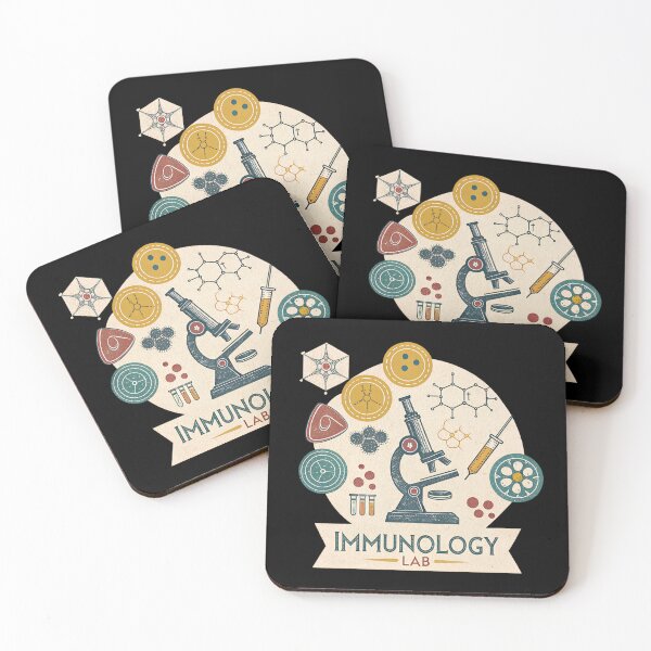 Item preview, Retro Immunology Lab – Vintage Science Illustration designed and sold by VividOrganica.