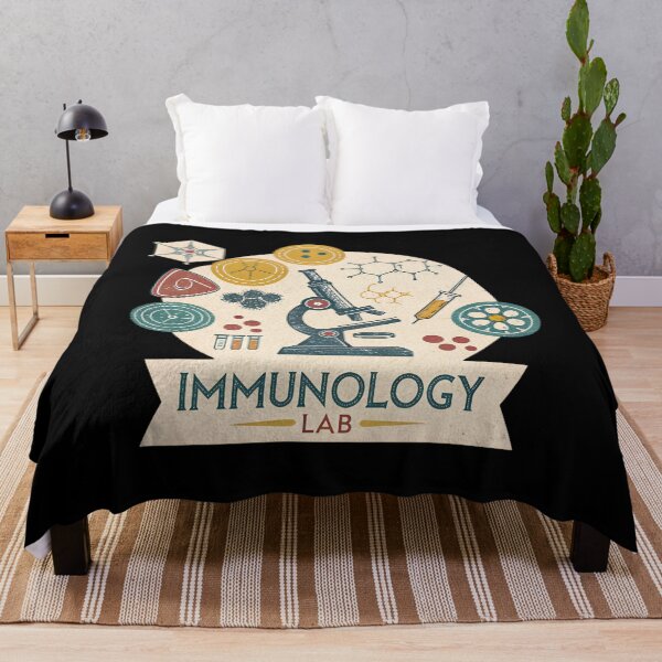 Item preview, Retro Immunology Lab – Vintage Science Illustration designed and sold by VividOrganica.