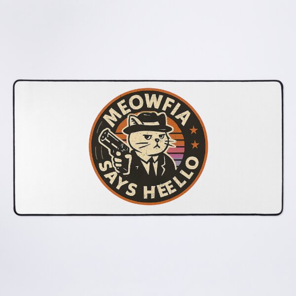 Item preview, Cat With Gun, Meowfia Says Hello designed and sold by graphic-genie.