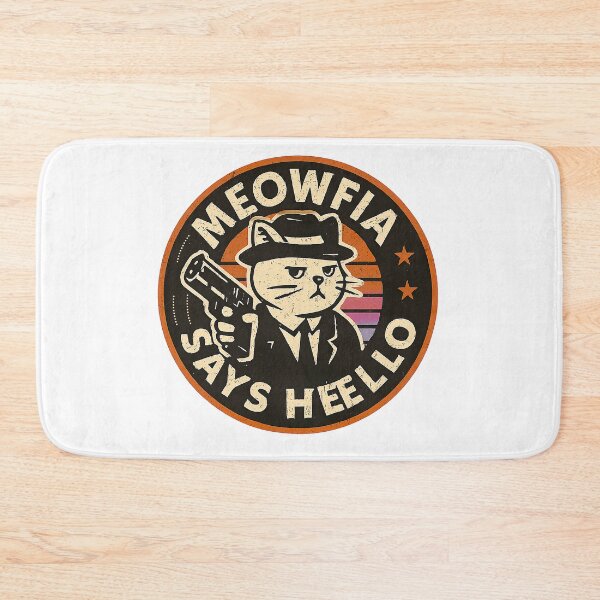 Item preview, Cat With Gun, Meowfia Says Hello designed and sold by graphic-genie.