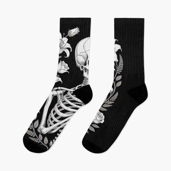 Artikelvorschau, Floral Skeleton Flowers Goth Aesthetic Dark Alt Occult Death entworfen und verkauft von Idarmotar.