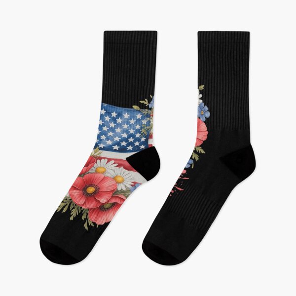 Item preview, Floral Watercolor American Flag Patriotic Summer designed and sold by Idarmotar.