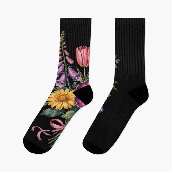 Artikelvorschau, Floral Wildflower Foxglove Daisy Tulip Botanical entworfen und verkauft von Idarmotar.