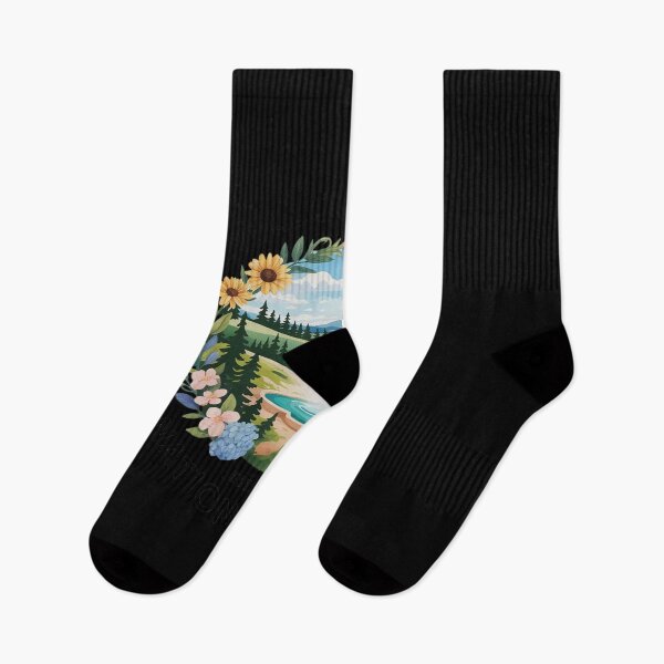 Artikelvorschau, Floral Yellowstone National Park Hiking Camping Outdoor entworfen und verkauft von Idarmotar.