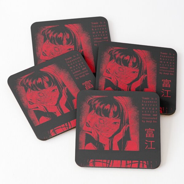 Item preview, Horror Manga Girl Red Panel Poster designed and sold by Adronia.