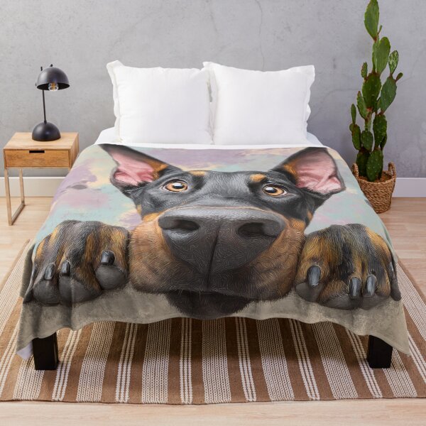 Item preview, Doberman Peeking over Wall 01 designed and sold by Elisabeth Lucas.