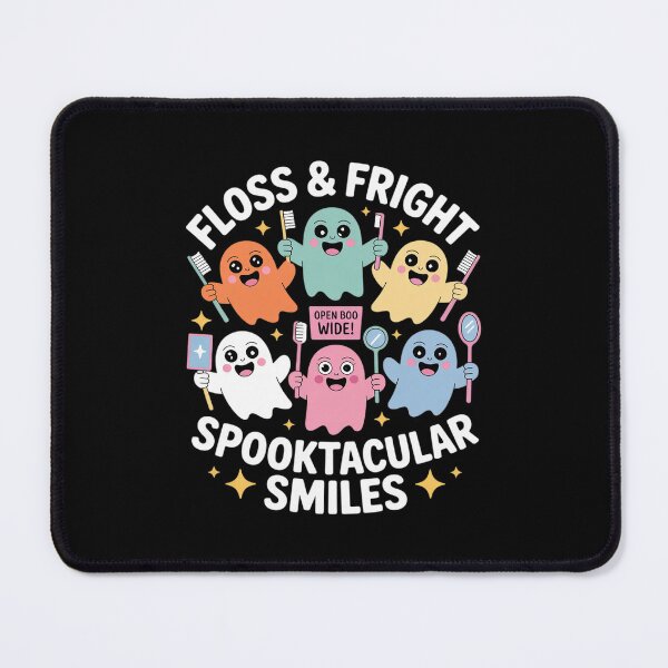 Item preview, Floss & Fright Halloween Cute Ghost Dentist Dental Hygienist designed and sold by Idarmotar.