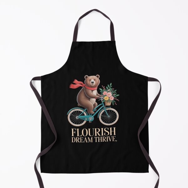 Artikelvorschau, Flourish Dream Thrive Bicycle Floral Bear Bike Patriotic entworfen und verkauft von Idarmotar.