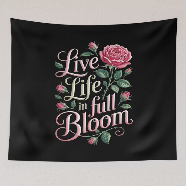 Item preview, Flourish Rose Bloom Floral Script Vine designed and sold by Idarmotar.