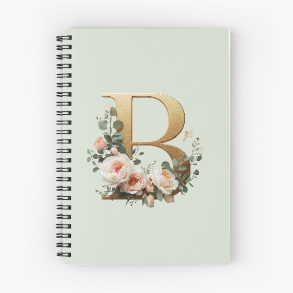 Item preview, Floral Gold Letter B Monogram – Coquette Christian Wall Art, Elegant Blush Rose Initial Print, Faith-Inspired Feminine Gift designed and sold by AmenAlways.