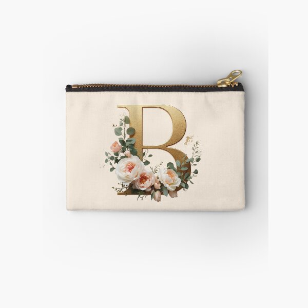 Item preview, Floral Gold Letter B Monogram – Coquette Christian Wall Art, Elegant Blush Rose Initial Print, Faith-Inspired Feminine Gift designed and sold by AmenAlways.