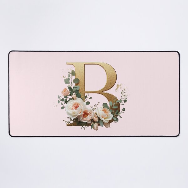 Item preview, Floral Gold Letter B Monogram – Coquette Christian Wall Art, Elegant Blush Rose Initial Print, Faith-Inspired Feminine Gift designed and sold by AmenAlways.