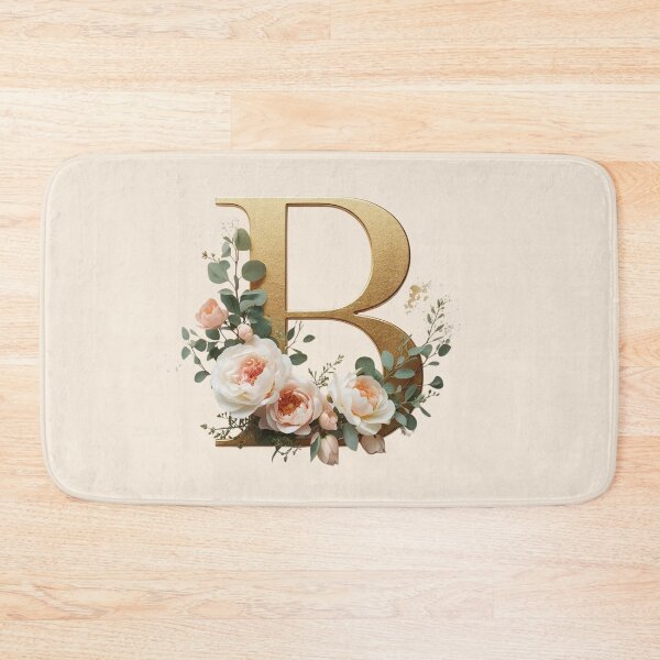 Item preview, Floral Gold Letter B Monogram – Coquette Christian Wall Art, Elegant Blush Rose Initial Print, Faith-Inspired Feminine Gift designed and sold by AmenAlways.