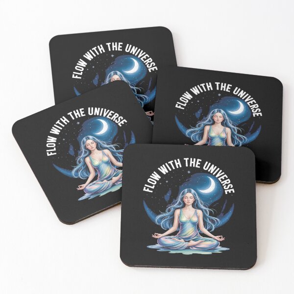 Item preview, Flow with The Universe Yoga Affirmation designed and sold by Idarmotar.
