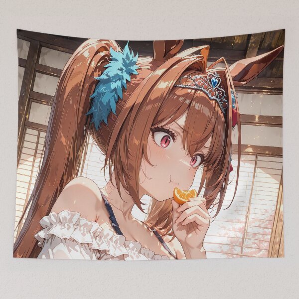 Item preview, Daiwa Scarlet Uma Musume Pretty Derby Anime Girl Peaceful Kotatsu Time designed and sold by TorbenKuhano.