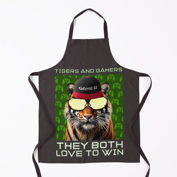 Item preview, Tigers and Gamers: They Both Love to Win designed and sold by VividGraphicCo.