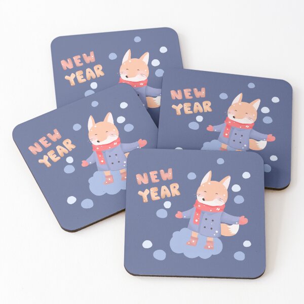 Item preview, Cute Fox New Year Winter Gift designed and sold by Porpor Artwork.