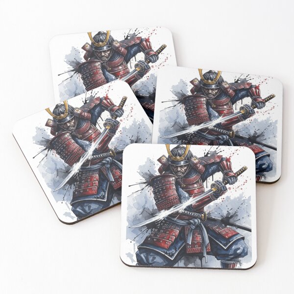 Item preview, Watercolor-Style Hardcore Samurai designed and sold by NAIRVANA.