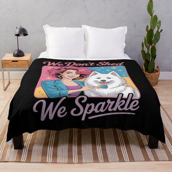 Artikelvorschau, Fluffy Dog Humor We Don’t Shed We Sparkle Look entworfen und verkauft von Idarmotar.