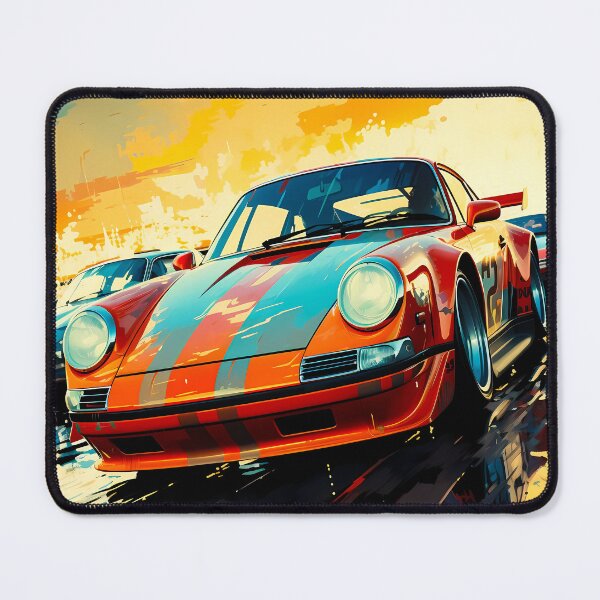 Item preview, Retro Racing Coupe Leads The Pack At Sunset designed and sold by RevUpDesign.