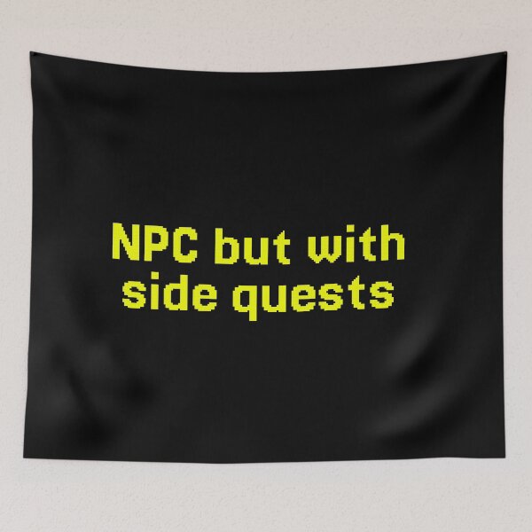 Item preview, NPC with side quests (neon) designed and sold by Shanyacreates.