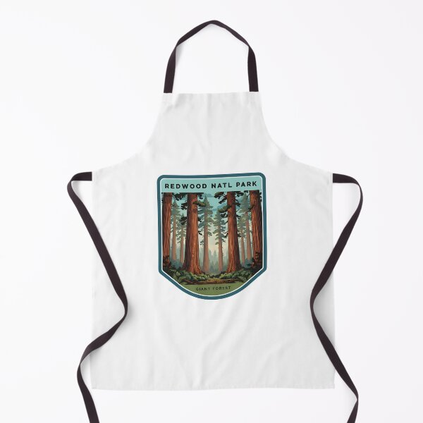 Item preview, Vintage Redwood National Park Giant Forest travel art designed and sold by LittleArij.