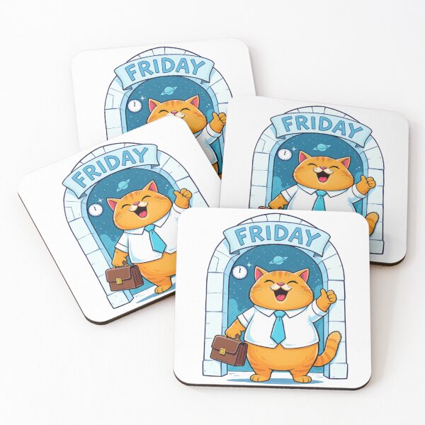 Item preview, Excited Orange Cat Weekend Time designed and sold by etatae.