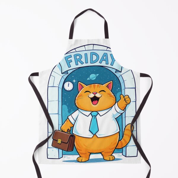 Item preview, Excited Orange Cat Weekend Time designed and sold by etatae.