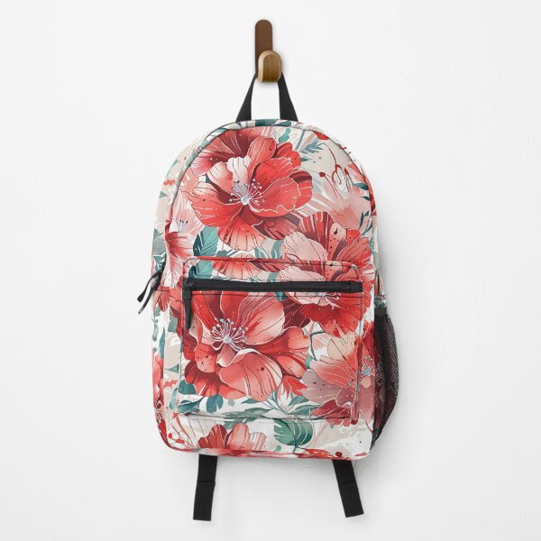 Item preview, Vibrant Red Floral Pattern designed and sold by CoolPixels.