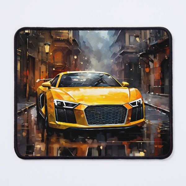 Item preview, Modern Supercar Reflected In Vibrant Downtown Night Setting designed and sold by RevUpDesign.