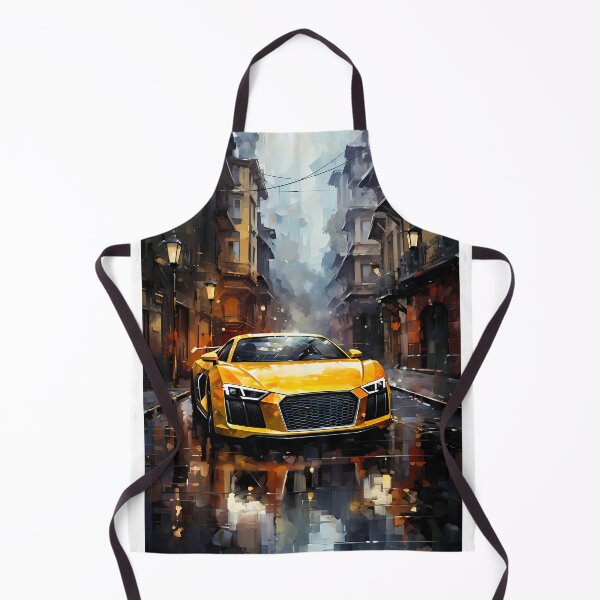 Item preview, Modern Supercar Reflected In Vibrant Downtown Night Setting designed and sold by RevUpDesign.