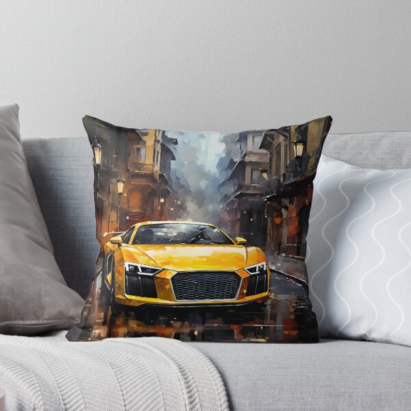 Item preview, Modern Supercar Reflected In Vibrant Downtown Night Setting designed and sold by RevUpDesign.