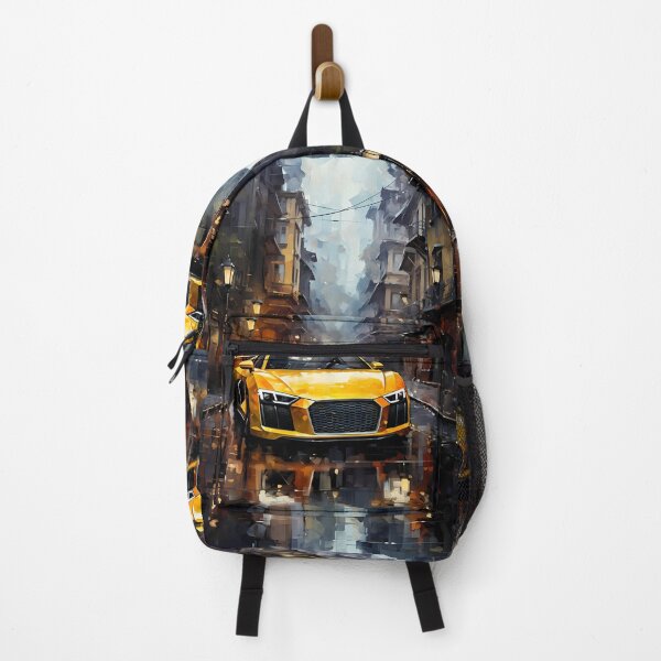 Item preview, Modern Supercar Reflected In Vibrant Downtown Night Setting designed and sold by RevUpDesign.