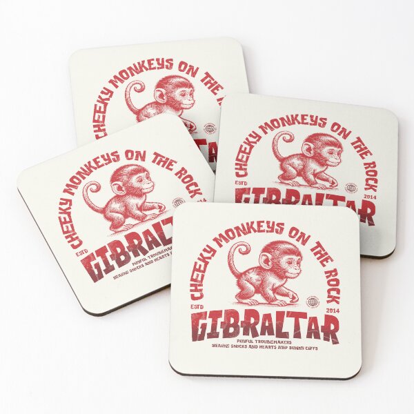 Item preview, Cheeky monkeys of Gibraltar – playful troublemakers on the Rock designed and sold by Mafiadonar.