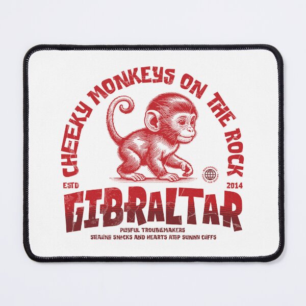 Item preview, Cheeky monkeys of Gibraltar – playful troublemakers on the Rock designed and sold by Mafiadonar.