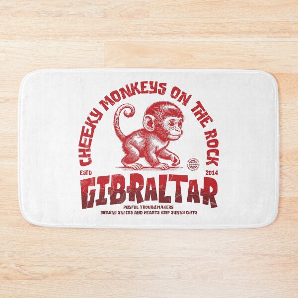 Item preview, Cheeky monkeys of Gibraltar – playful troublemakers on the Rock designed and sold by Mafiadonar.