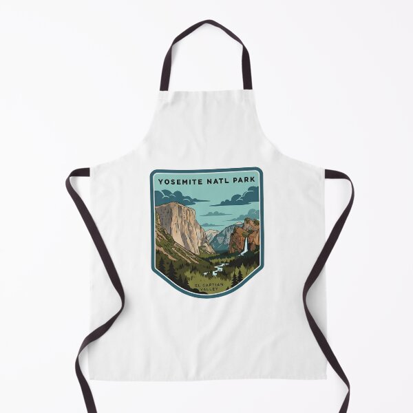Item preview, Vintage Yosemite National Park El Capitan Valley travel art designed and sold by LittleArij.