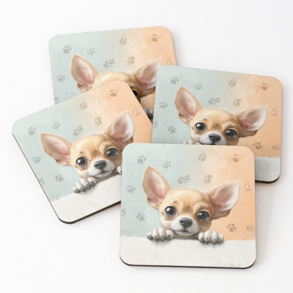 Item preview, Chihuahua Peeking over Wall 01 designed and sold by Elisabeth Lucas.
