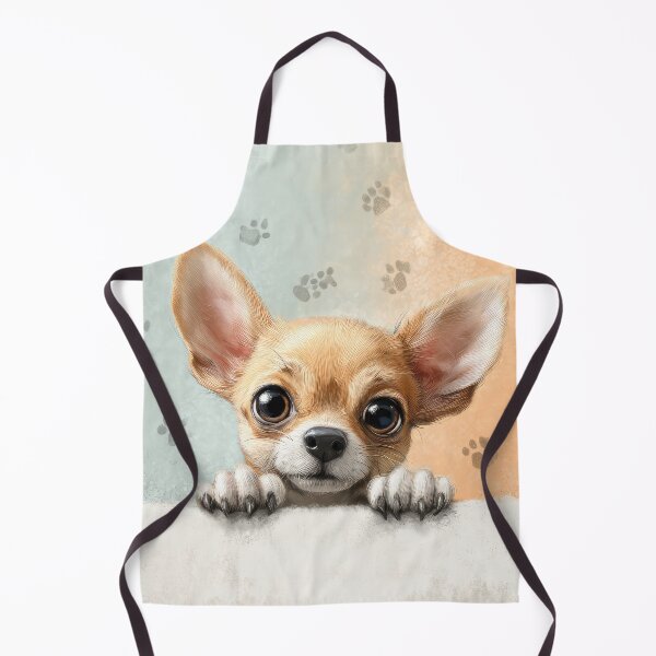 Item preview, Chihuahua Peeking over Wall 01 designed and sold by Elisabeth Lucas.