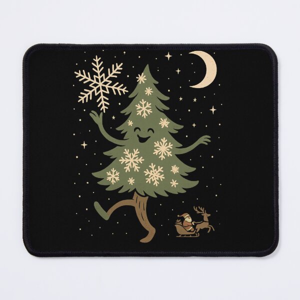 Item preview, Happy Christmas Tree and Santa Claus – Cute Winter Illustration designed and sold by TimsahAkkus.