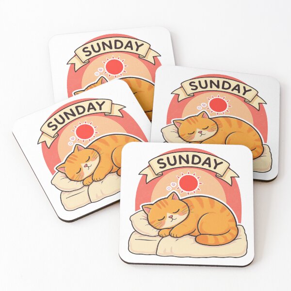 Item preview, Lazy Sunday Sleepy Cat designed and sold by etatae.