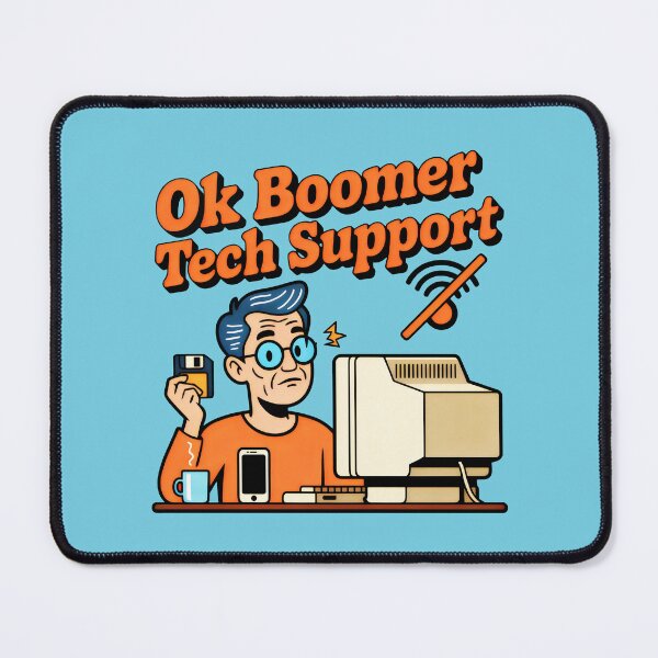 Item preview, Confused Older Man with Floppy Disk and No Wi-Fi Symbol designed and sold by SplashTastic.